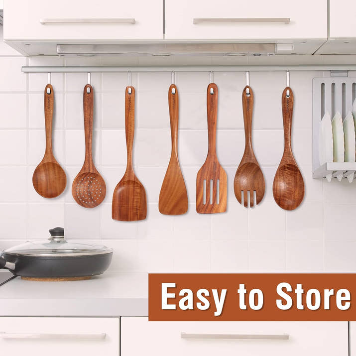 Natural Teak Wood Utensil Set™