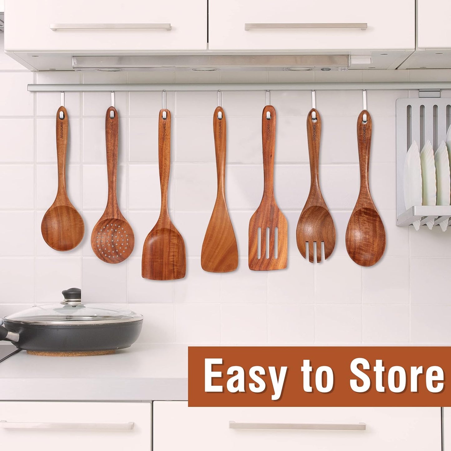 Natural Teak Wood Utensil Set™