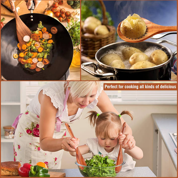 Natural Teak Wood Utensil Set™