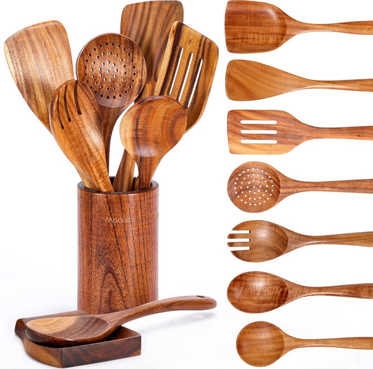 Natural Teak Wood Utensil Set™