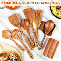 Natural Teak Wood Utensil Set™